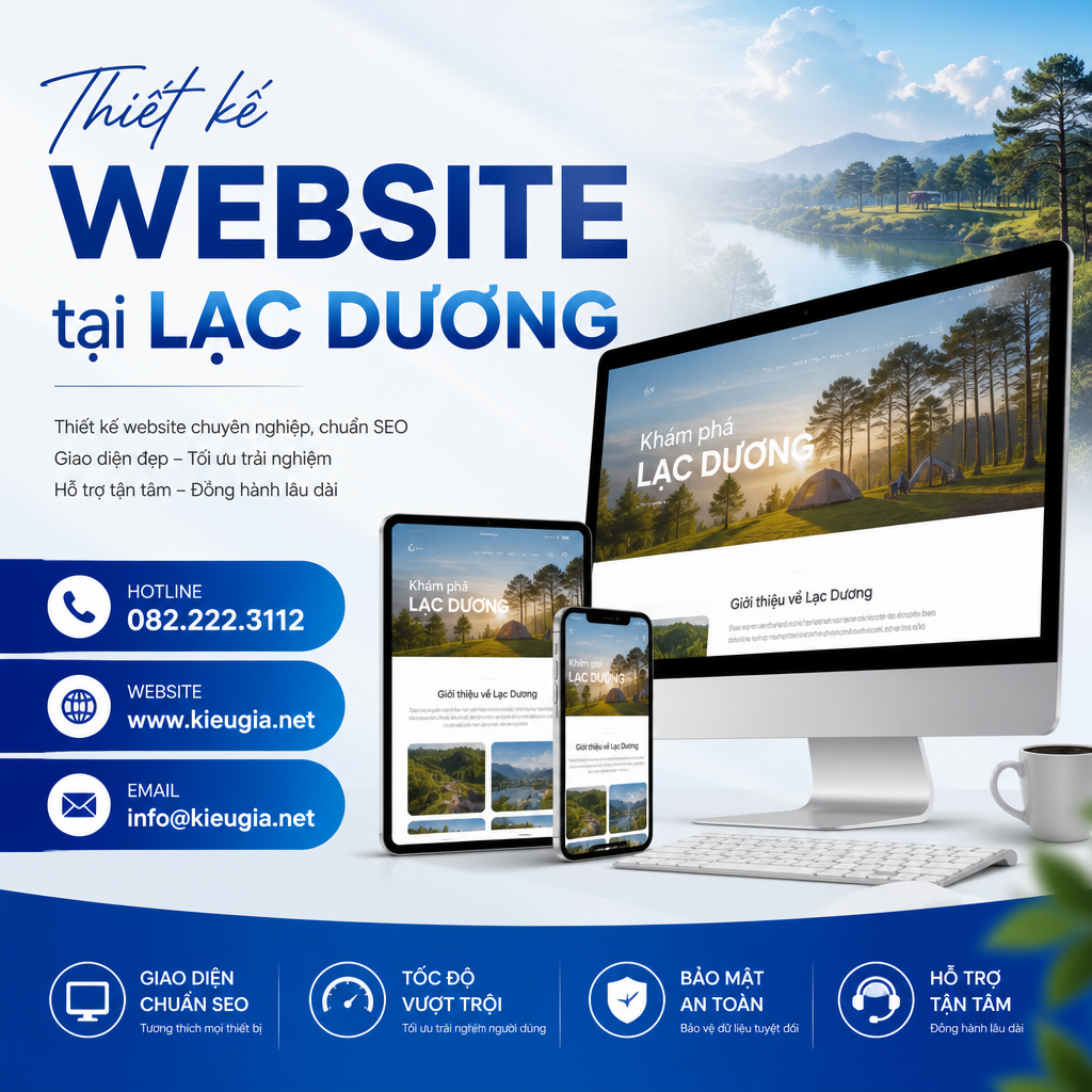 Thiết kế website tại Lạc Dương