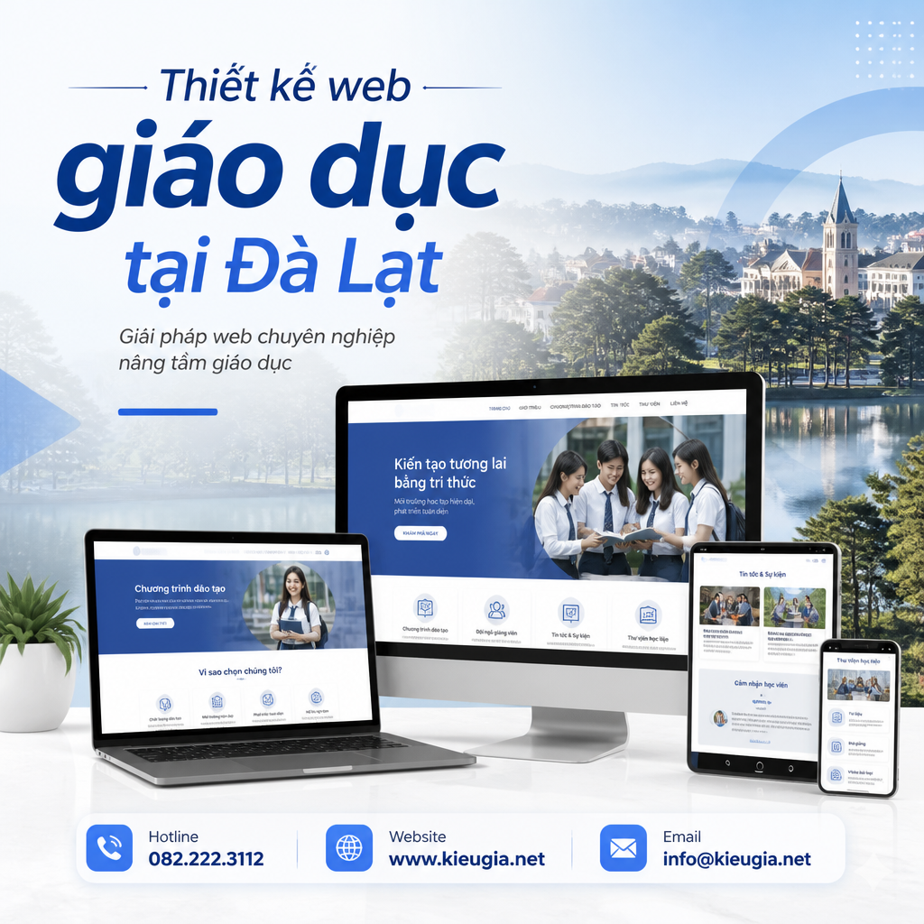 Thiết kế web giáo dục tại Đà Lạt