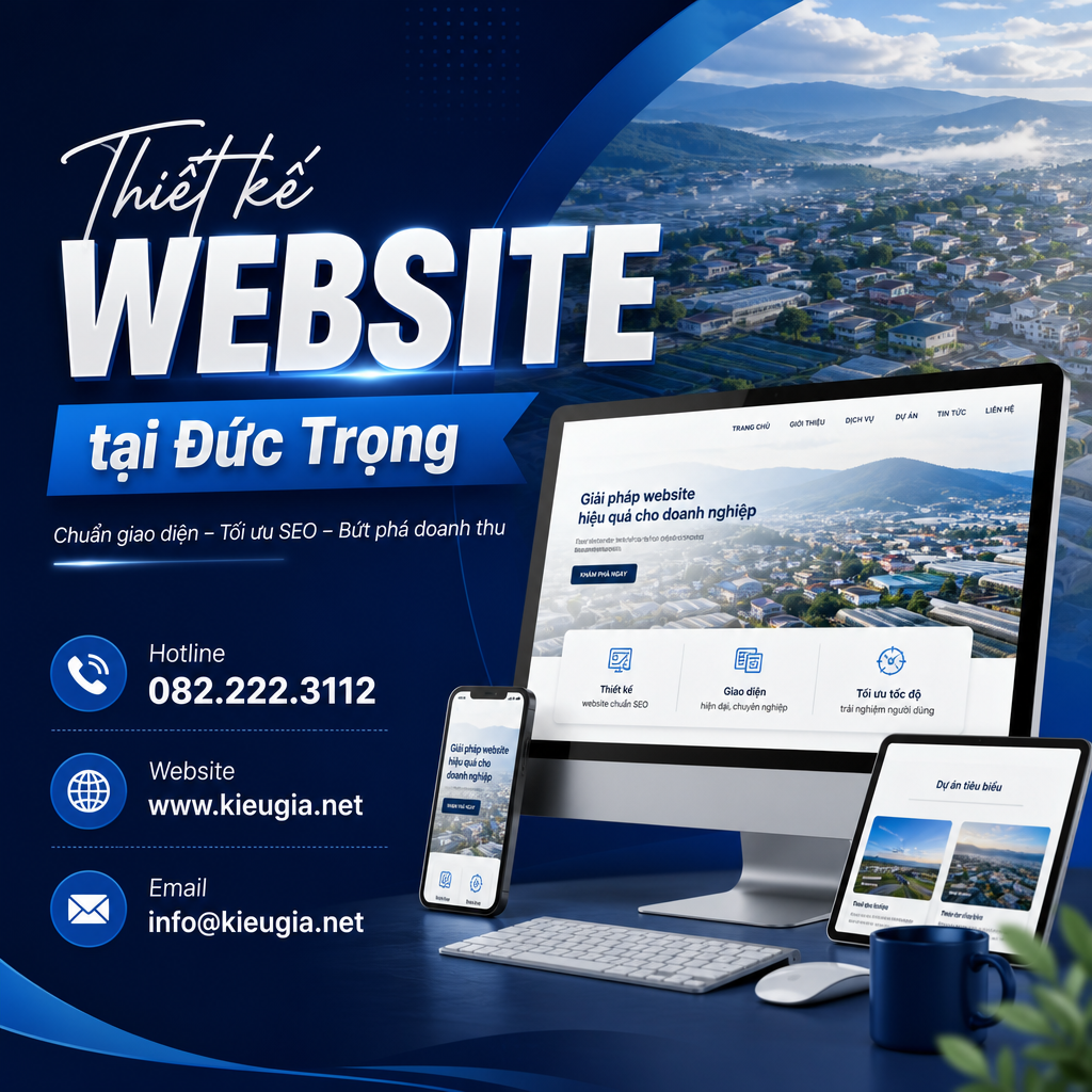 Thiết kế website tại Đức Trọng
