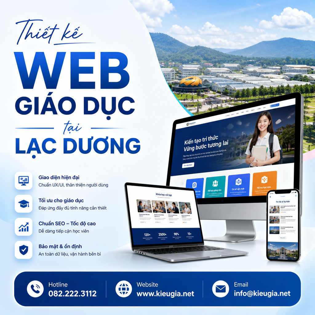 Thiết kế web giáo dục tại Lạc Dương