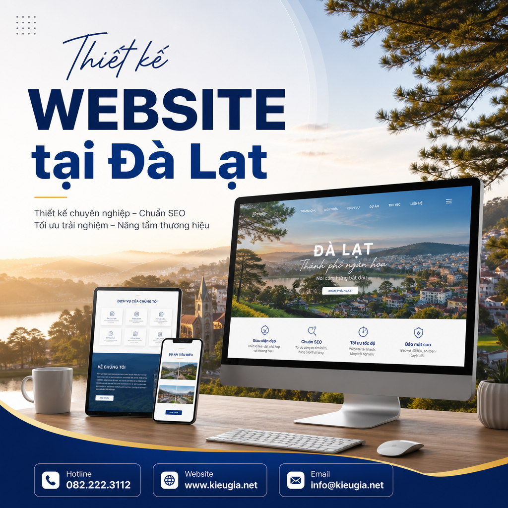 Thiết kế website tại Đà Lạt