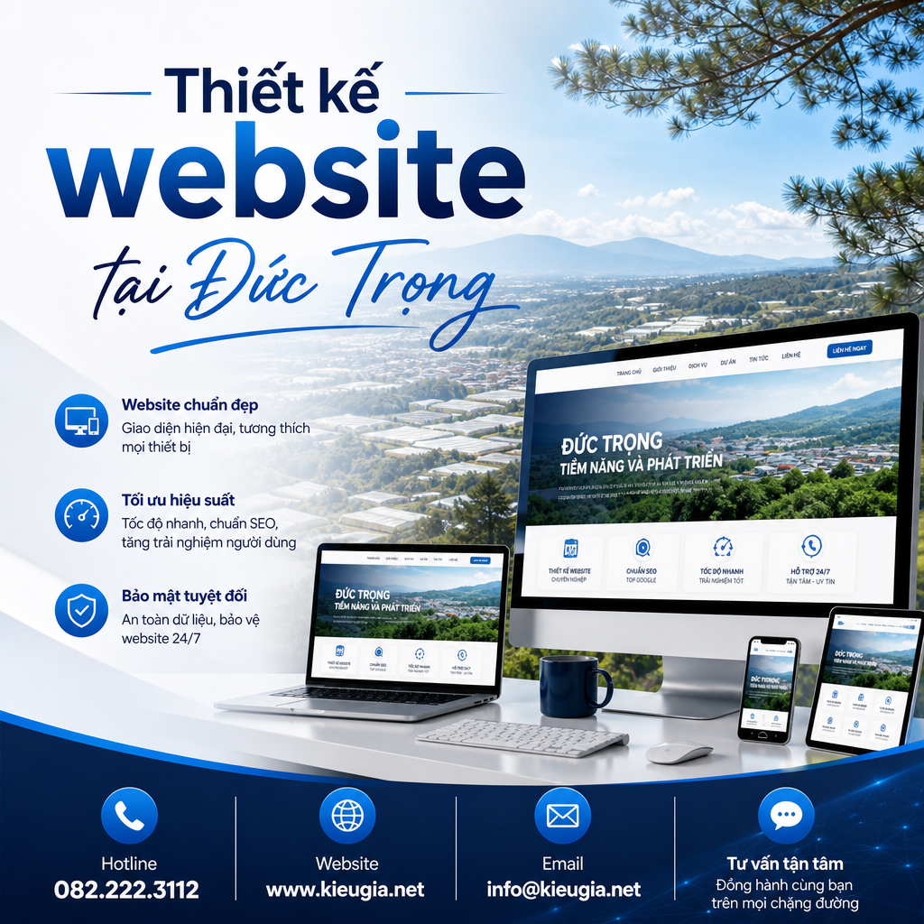 Thiết kế website tại Đức Trọng