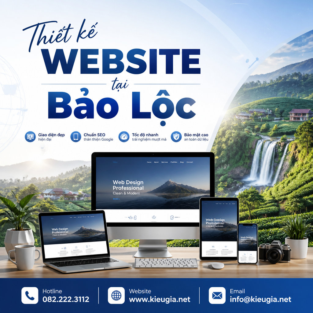 Thiết kế website tại Bảo Lộc