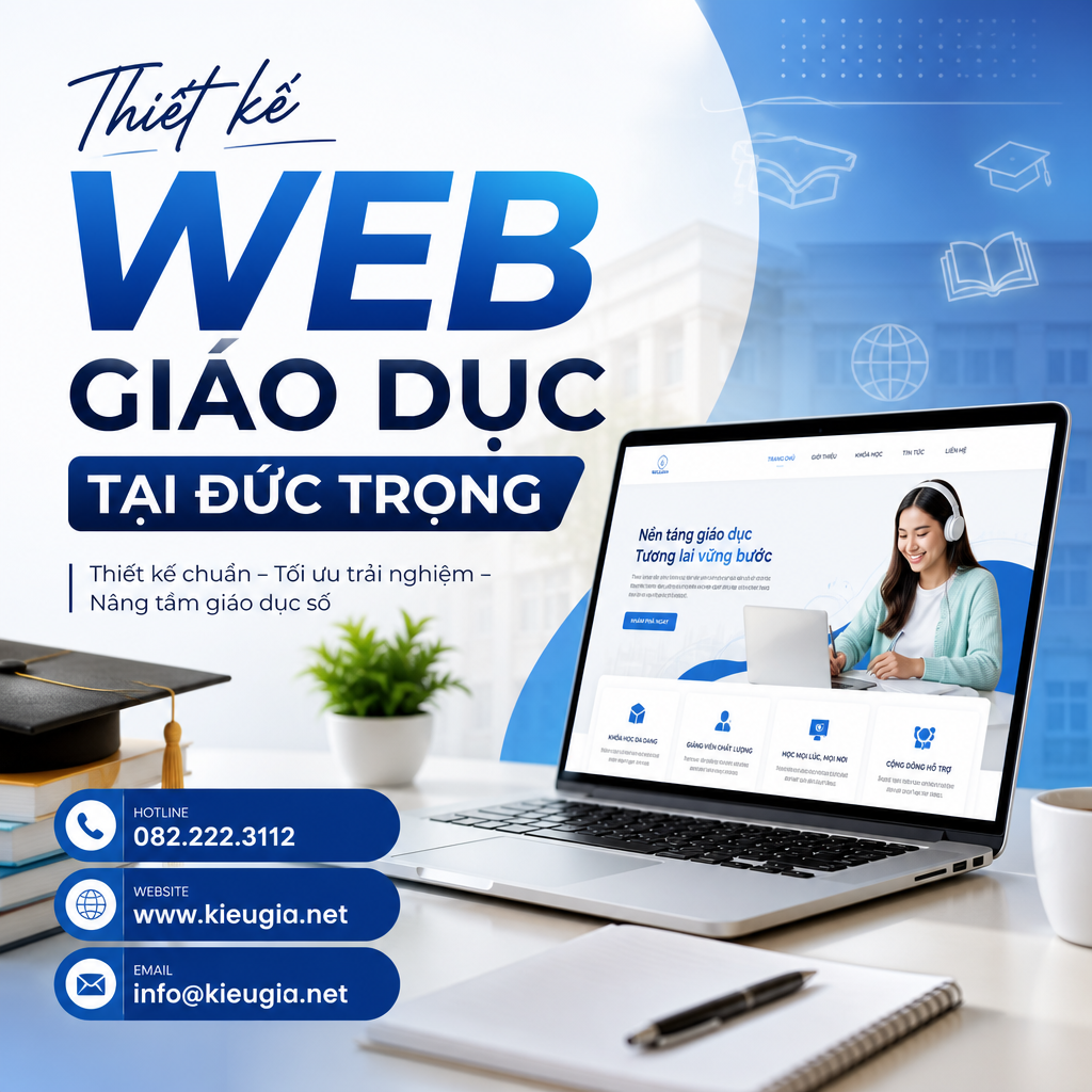 Thiết kế web giáo dục tại Đức Trọng