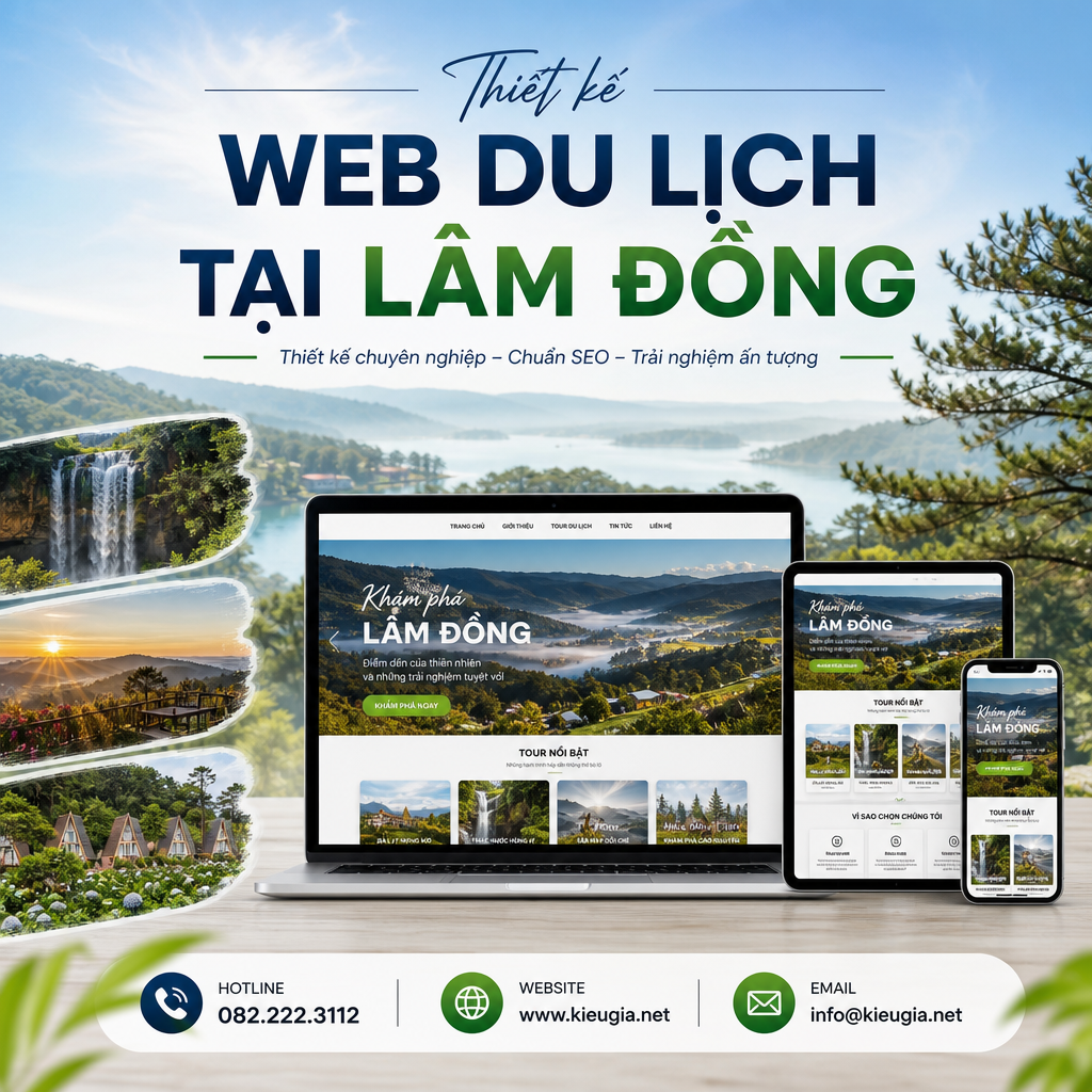 Thiết kế web du lịch tại Lâm Đồng