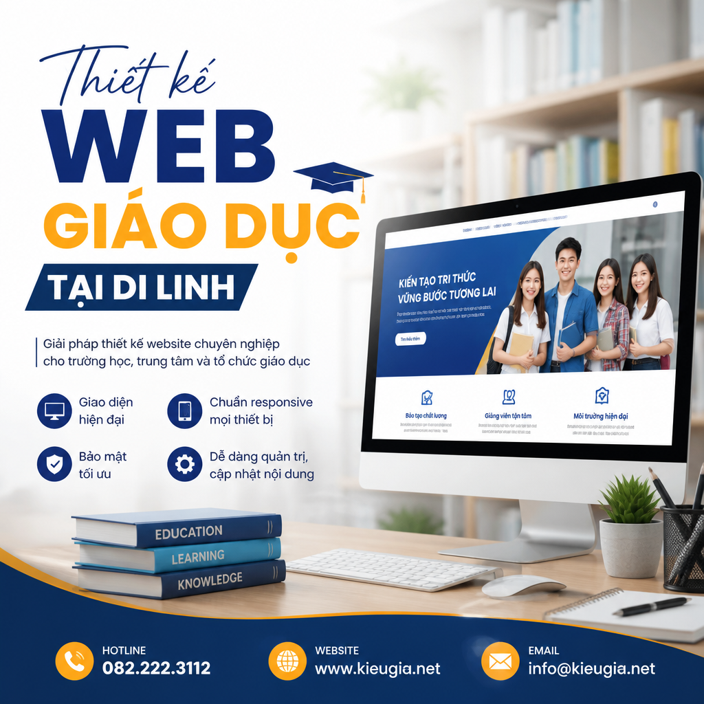 Thiết kế web giáo dục tại Di Linh