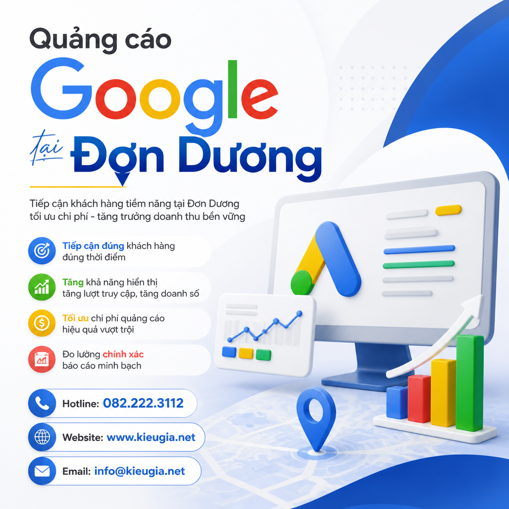 Quảng cáo Google tại Đơn Dương