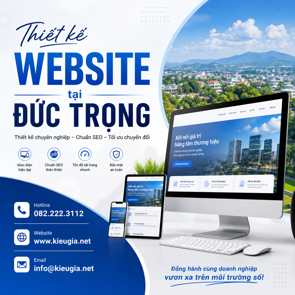 Thiết kế website tại Đức Trọng