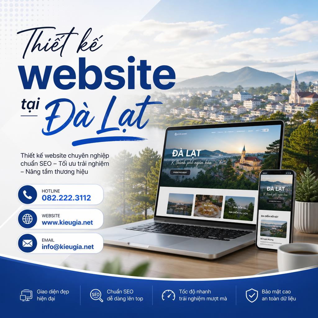 Thiết kế website tại Đà Lạt