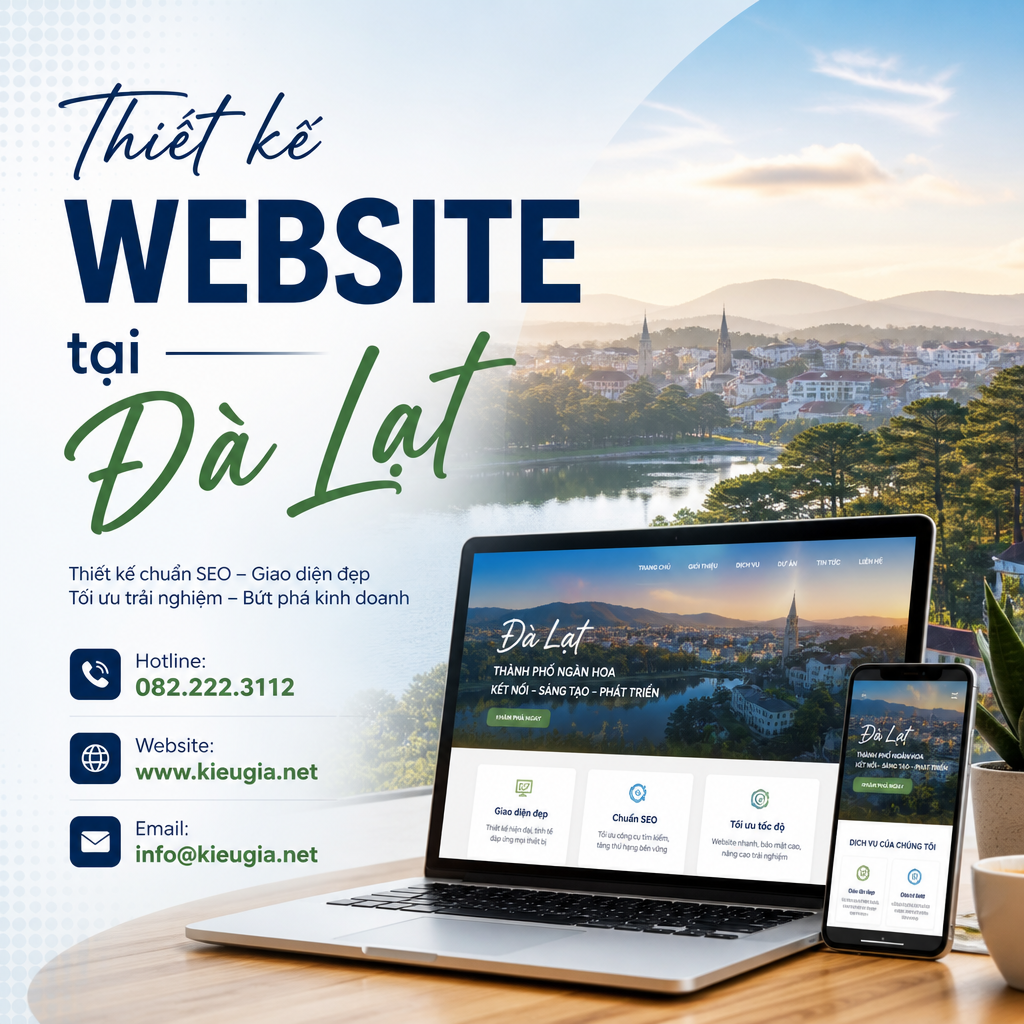 Thiết kế website tại Đà Lạt