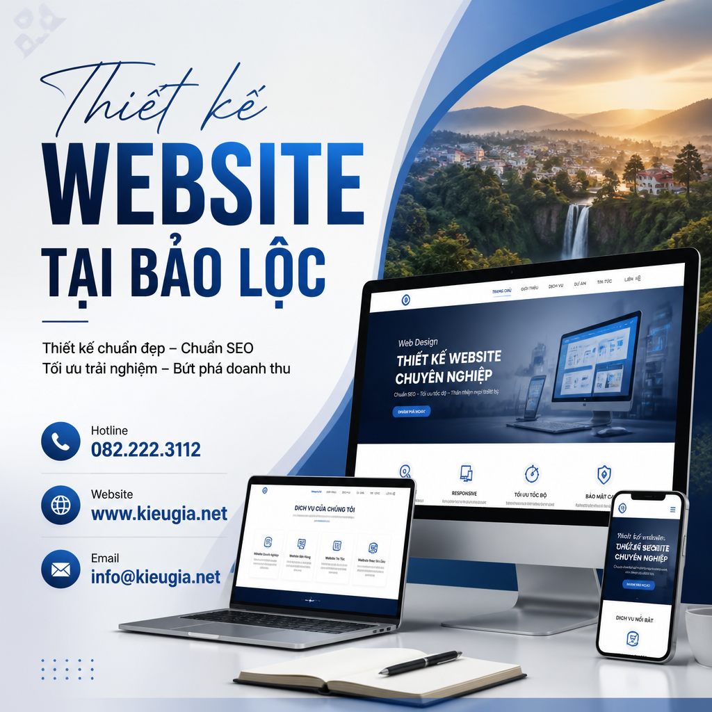 Thiết kế website tại Bảo Lộc