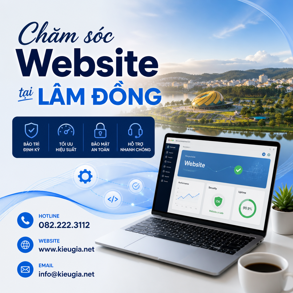 Chăm sóc Website tại Lâm Đồng