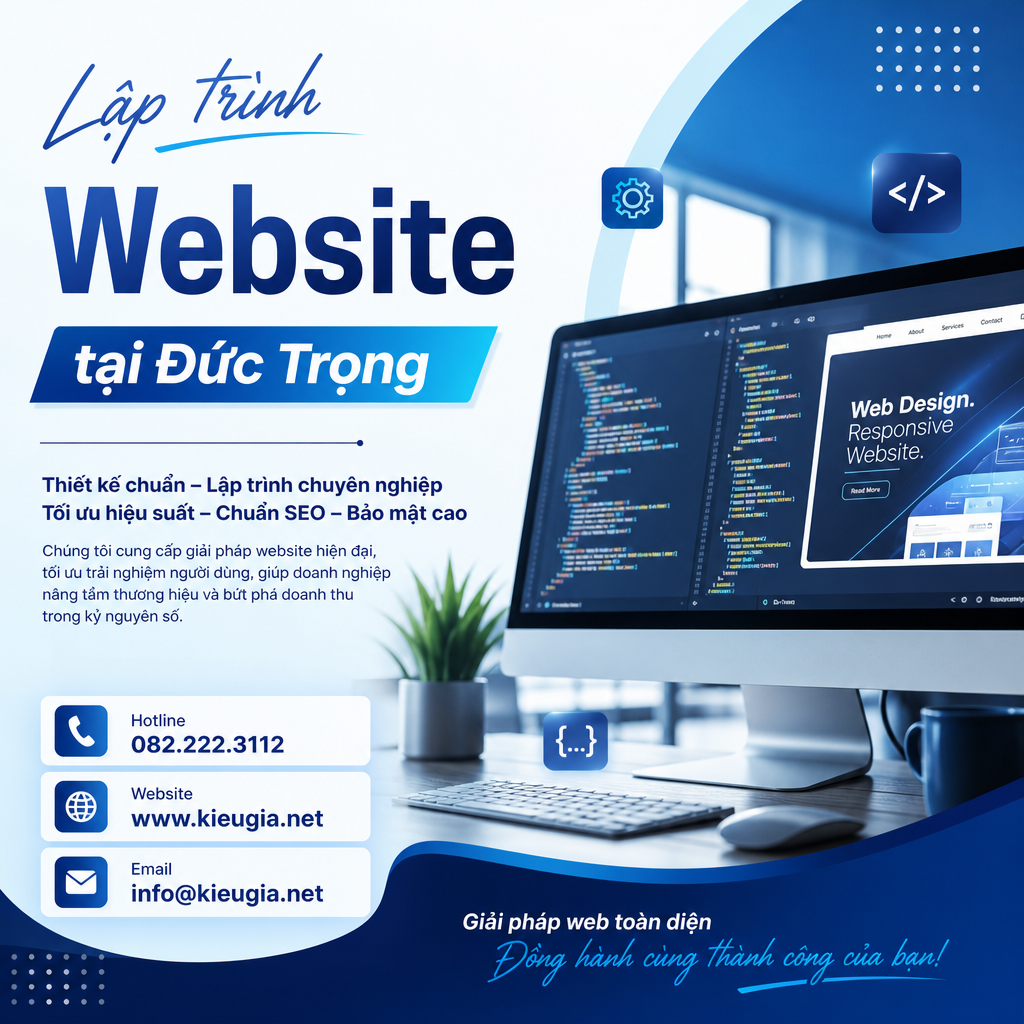 Lập trình Website tại Đức Trọng