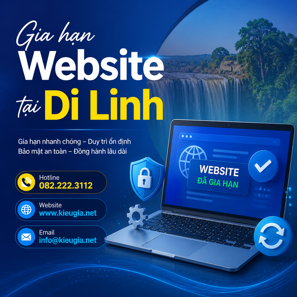 Gia hạn Website tại Di Linh