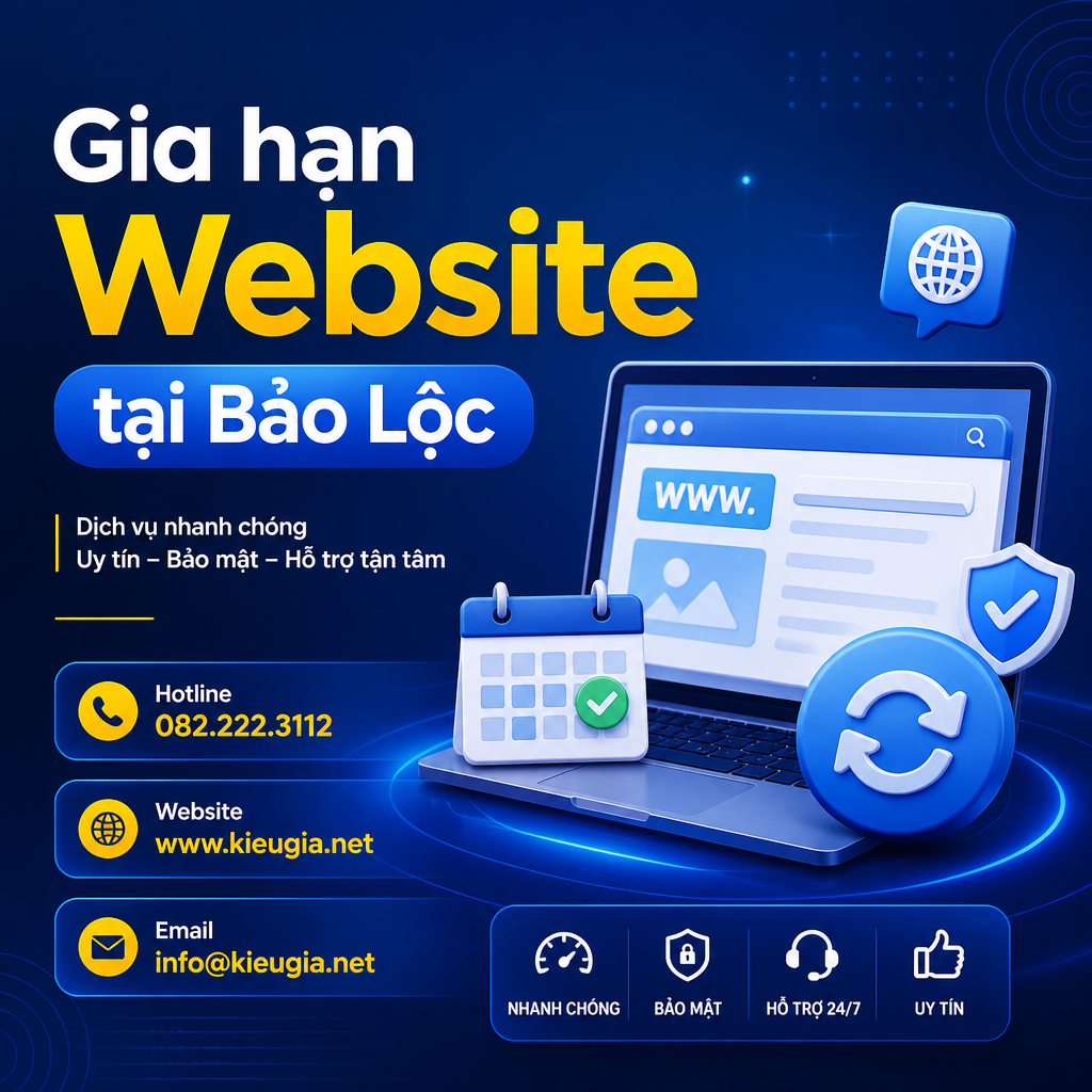 Gia hạn Website tại Bảo Lộc