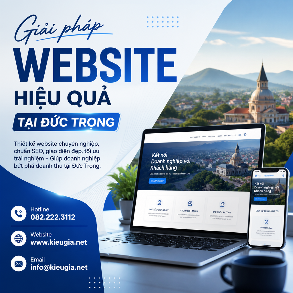 Giải pháp website hiệu quả tại Đức Trọng
