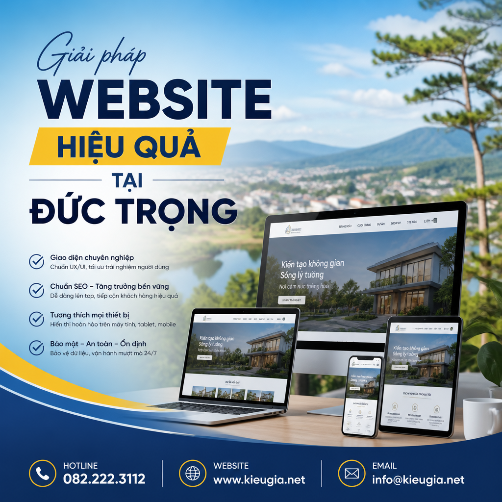 Giải pháp website hiệu quả tại Đức Trọng