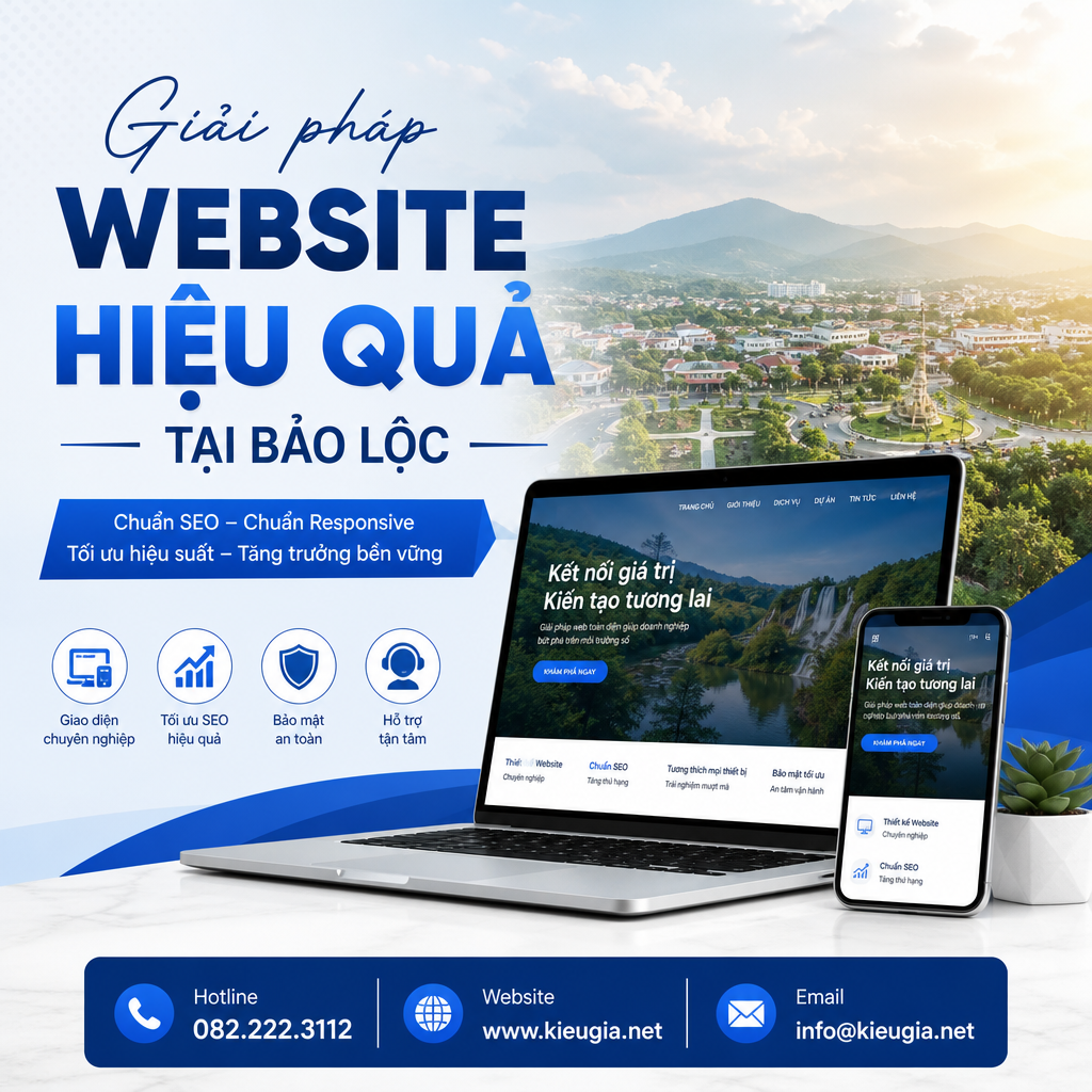 Giải pháp website hiệu quả tại Bảo Lộc