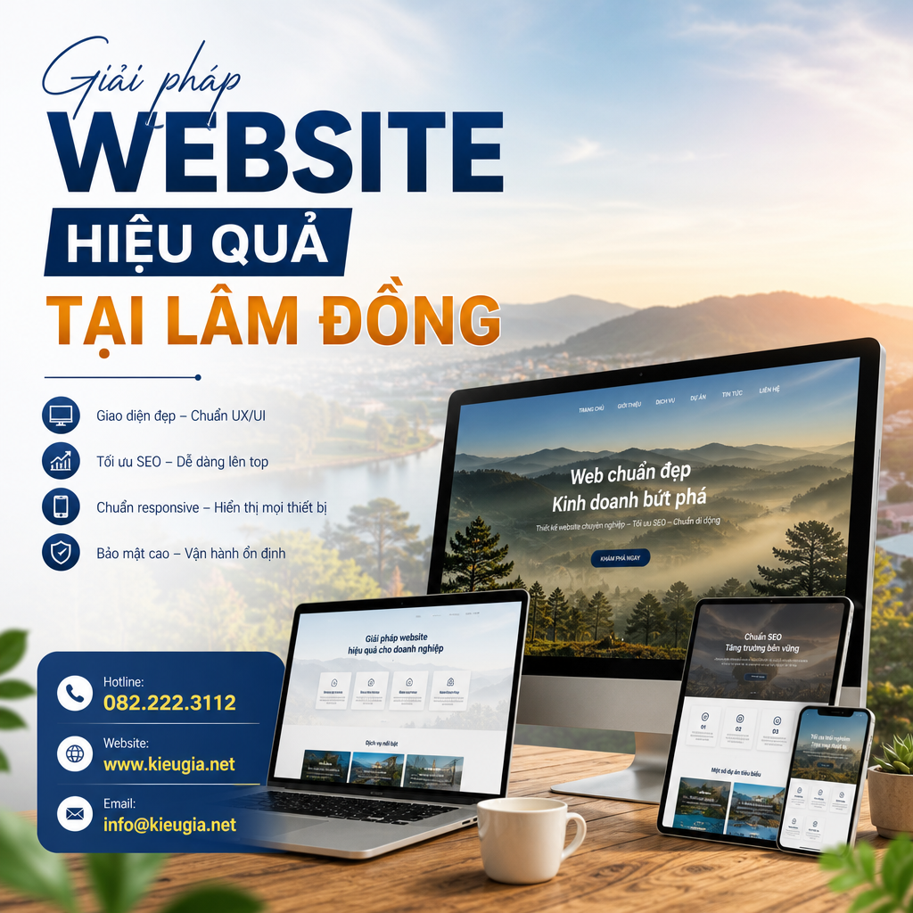 Giải pháp website hiệu quả tại Lâm Đồng