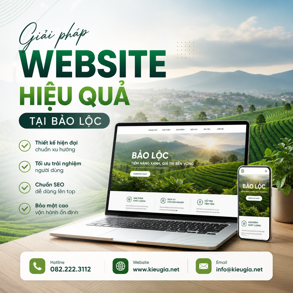 Giải pháp website hiệu quả tại Bảo Lộc