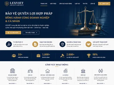 Mẫu Website Dịch Vụ Luật Sư (LegalPro)